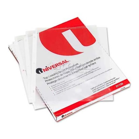 Universal Top-Load Poly Sheet Protectors, Heavy Gauge, Clear, 50/Box 31866